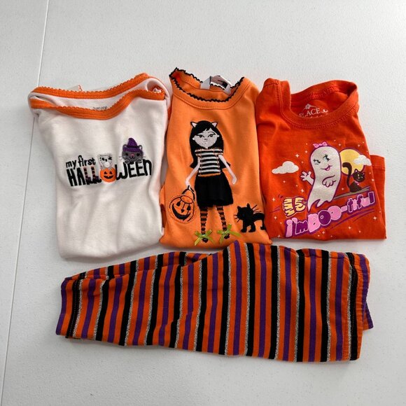 Baby Girls Halloween Outfit Bundle 12M Just One You Carters The Childrens Place - Picture 6 of 12